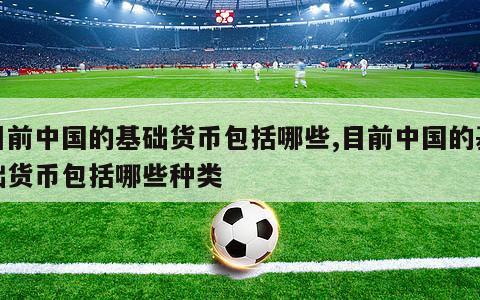 目前中国的基础货币包括哪些,目前中国的基础货币包括哪些种类